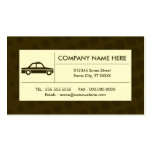 halftone taxi cab business card templates