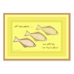 HALIBUT ACEO HAIKU ART TRADING CARD--------- BUSINESS CARDS