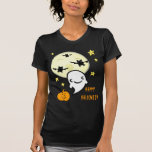 Halloween Bats & Ghosts Kawaii Custom T-Shirt