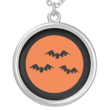 Halloween Bats Personalized Necklace