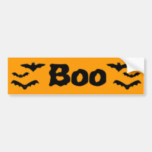 Halloween Batty "Boo" Bumper Stickers