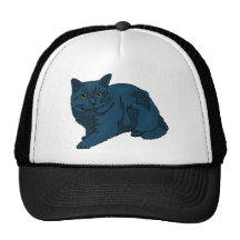 Halloween Black Cat Mesh Hat