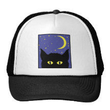 Halloween Black Cat Trucker Hats