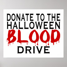 Halloween Blood Drive Poster