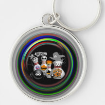 Halloween Bowling Key Chains