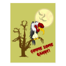 Halloween Buzzard Recipe Card Post Cards