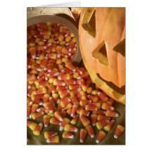 Halloween Candy Corn card