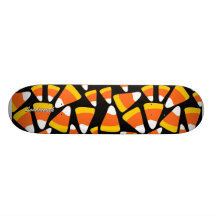 Halloween candy corn custom skate board