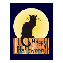 HALLOWEEN CAT by SHARON SHARPE Post Card