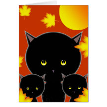 Halloween Cat Card Cute!