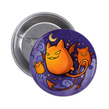 Halloween Cats Button