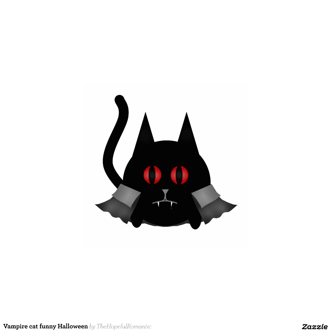 Halloween cute and funny black vampire cat photo ...