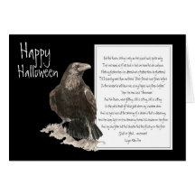 Halloween, Edgar Allen Poe, Raven, Nevermore Cards