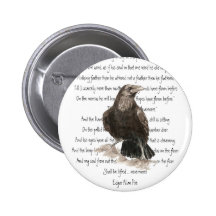Halloween, Edgar Allen Poe, Raven, Nevermore Pin