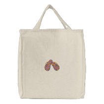 Halloween Flip Flops embroidered bags