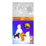 Halloween Friends Personalised Photo Card