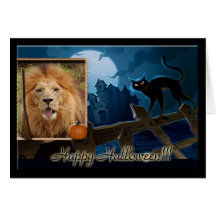 Halloween Greeting Card African Lion