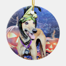 Halloween - Greyhound - Pena Ornaments