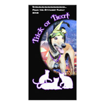 Halloween - Greyhound - Pena Photo Card