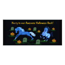 Halloween Haunted Horses Invitation