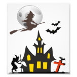 Halloween Haunted House Photo Print