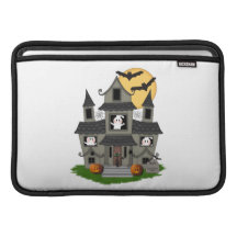 Halloween Haunted House Sleeves For MacBook Air