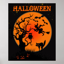 Halloween Haunted Place Poster