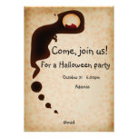 Halloween invitation card invitations
