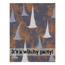 Halloween invitation vertical - Witchy party