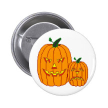 Halloween Jack-O-Lantern button