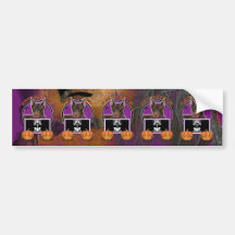 Halloween - Just a Lil Spooky - Doberman - Rocky Bumper Sticker