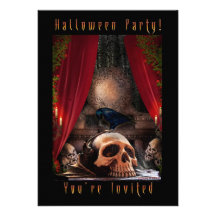 Halloween Party Invitation - Ravens Den