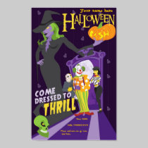 Halloween pary poster posters