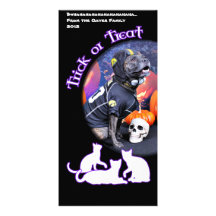 Halloween - Pitbull - Marley Photo Card Template