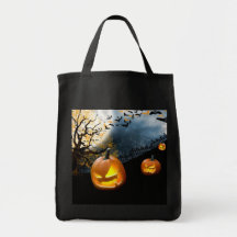 Halloween Pumpkin Canvas Bags