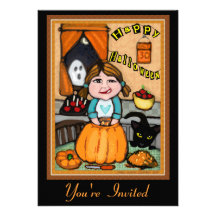 Halloween Pumpkin Carving Invitation