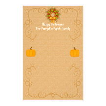 Halloween Pumpkin Harvest Stationery