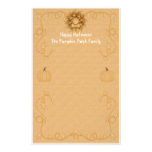 Halloween Pumpkin Harvest Stationery