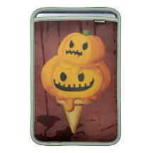 Halloween Pumpkin Ice Cream Cone Sleeves For iPads