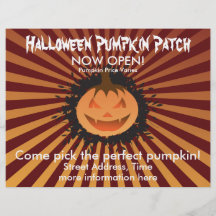 Halloween Pumpkin Patch Flyer
