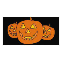 Halloween Pumpkin Picture Card