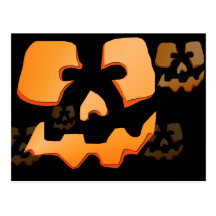 Halloween Pumpkin Postcard