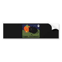 Halloween PumpkinandKitty bumper stickers
