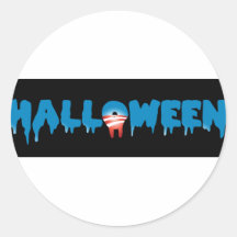 HALLOWEEN ROUND STICKER