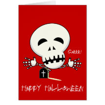Halloween Skeleton Card