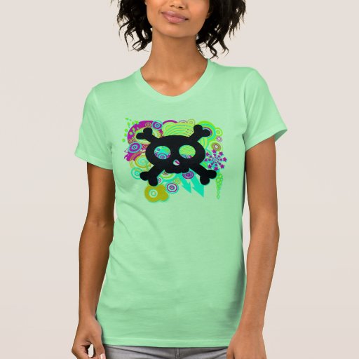 Halloween Skull and Crossbones Tshirt
