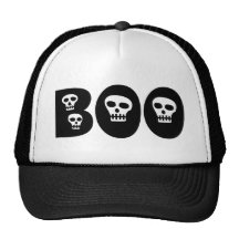 Halloween Skulls "Boo" Hat