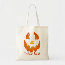 Halloween Trick Of Treat Jack O Lantern Bag