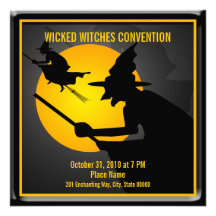 Halloween Wicked Witch Party Invitation