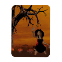 Halloween Witch Flexible Magnet